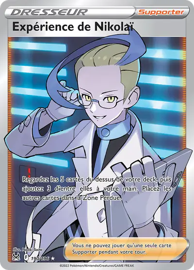 Image de la carte Pokemon Expérience de Nikolaï 190/196