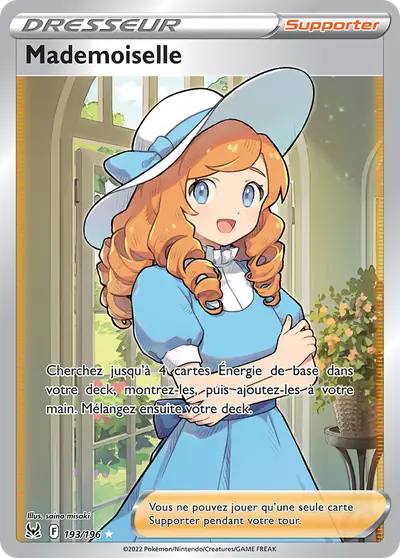 Image de la carte Pokemon Mademoiselle 193/196