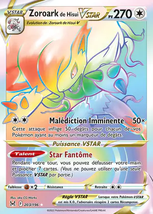 Zoroark de Hisui VSTAR 203/196