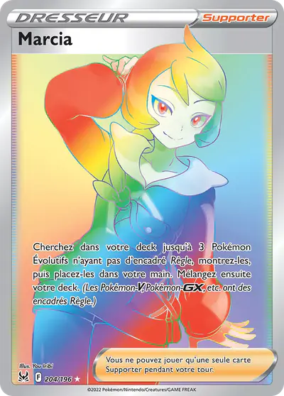 Image de la carte Pokemon Marcia 204/196