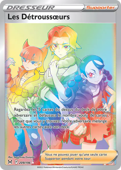 Image de la carte Pokemon Les Détroussœurs 209/196