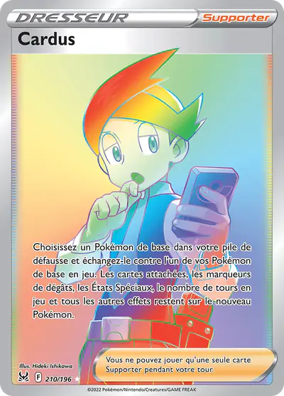 Image de la carte Pokemon Cardus 210/196