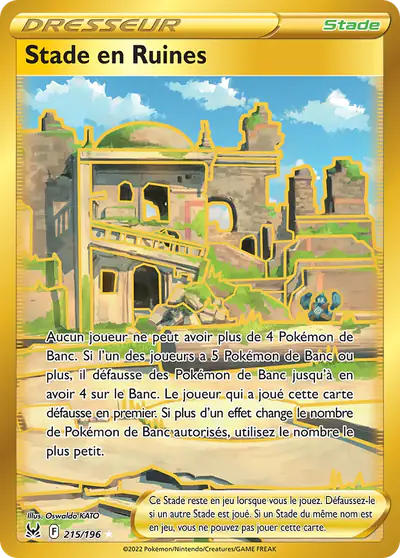 Image de la carte Pokemon Stade en Ruines 215/196