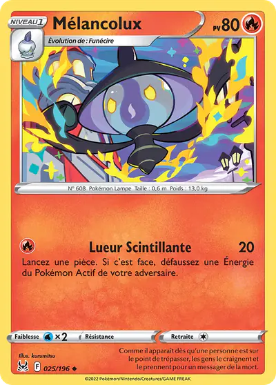 Image de la carte Pokemon Mélancolux 025/196