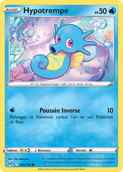 Image de la carte Pokemon Hypotrempe 035/196