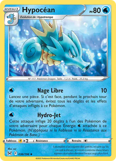 Image de la carte Pokemon Hypocéan 036/196