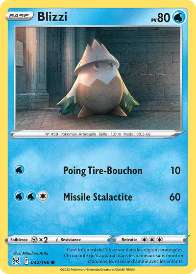 Image de la carte Pokemon Blizzi 042/196