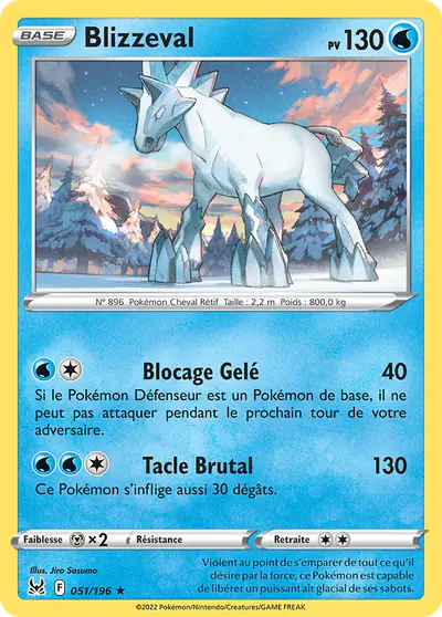 Image de la carte Pokemon Blizzeval 051/196