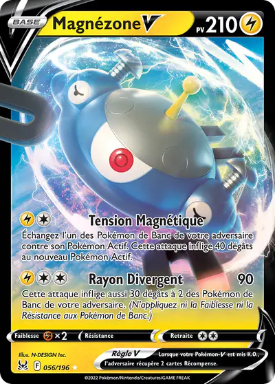 Image de la carte Pokemon Magnézone V 056/196
