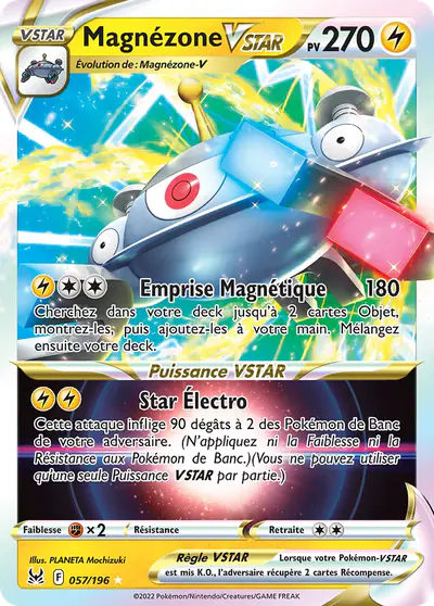 Image de la carte Pokemon Magnézone VSTAR 057/196