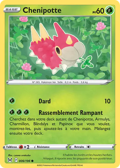 Image de la carte Pokemon Chenipotte 006/196