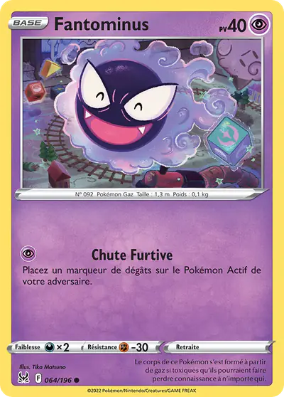 Image de la carte Pokemon Fantominus 064/196