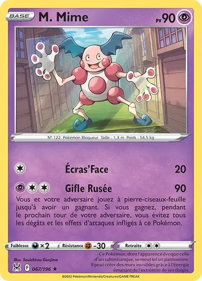 Image de la carte Pokemon M. Mime 067/196