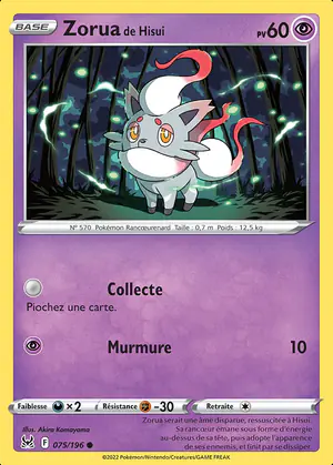 Zorua de Hisui 075/196