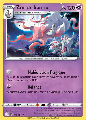Zoroark de Hisui 076/196