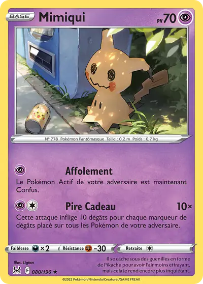 Image de la carte Pokemon Mimiqui 080/196