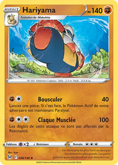 Image de la carte Pokemon Hariyama 098/196