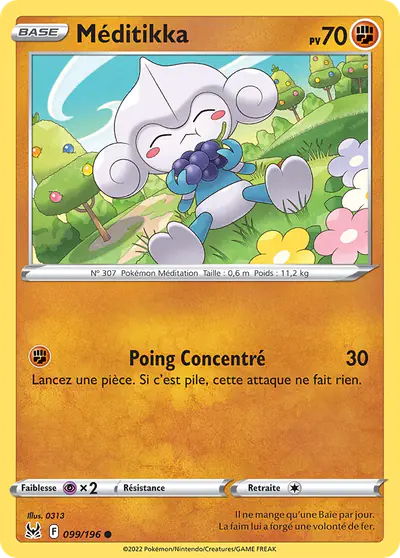 Image de la carte Pokemon Méditikka 099/196