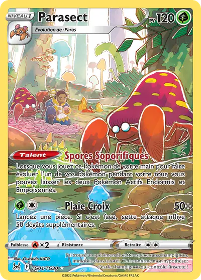 Image de la carte Pokemon Parasect TG01/196