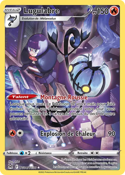 Image de la carte Pokemon Lugulabre TG04/196