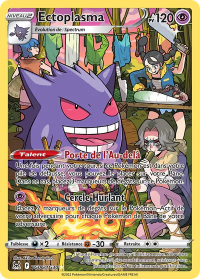 Image de la carte Pokemon Ectoplasma TG06/196