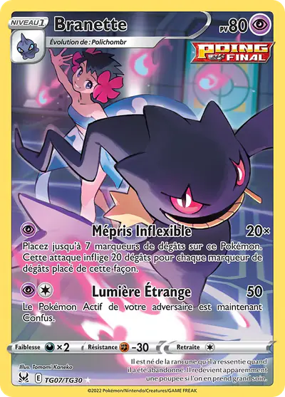 Image de la carte Pokemon Branette TG07/196