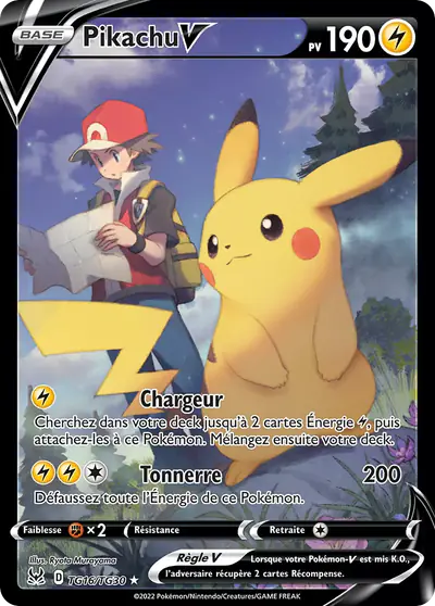 Image de la carte Pokemon Pikachu V TG16/196
