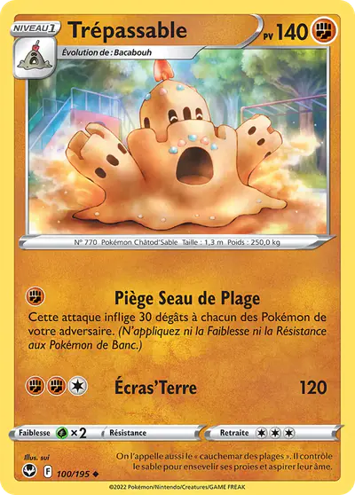 Image de la carte Pokemon Trépassable 100/195