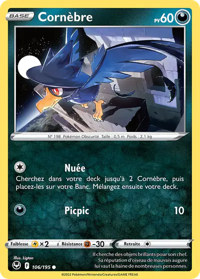 Image de la carte Pokemon Cornèbre 106/195
