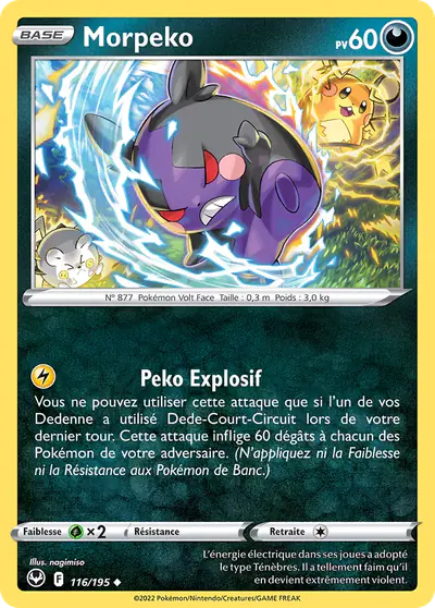 Image de la carte Pokemon Morpeko 116/195