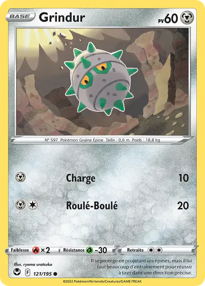 Image de la carte Pokemon Grindur 121/195