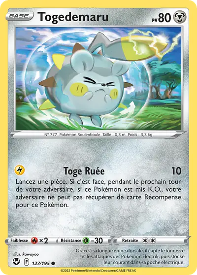 Image de la carte Pokemon Togedemaru 127/195