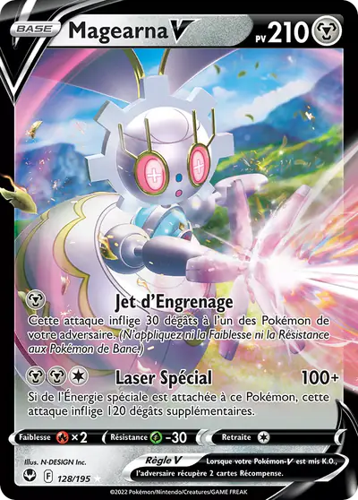 Image de la carte Pokemon Magearna V 128/195