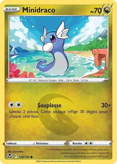 Image de la carte Pokemon Minidraco 129/195