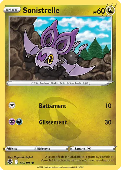 Image de la carte Pokemon Sonistrelle 132/195