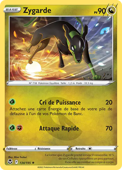 Image de la carte Pokemon Zygarde 134/195