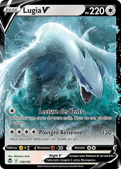 Image de la carte Pokemon Lugia V 138/195