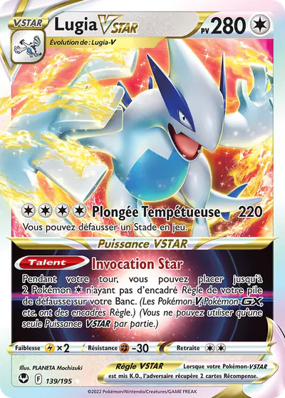 Image de la carte Pokemon Lugia VSTAR 139/195