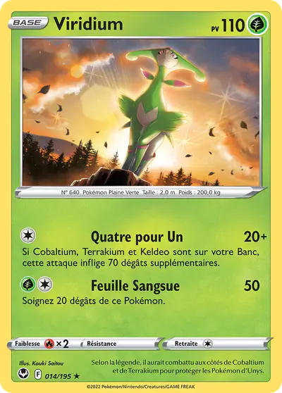 Image de la carte Pokemon Viridium 014/195