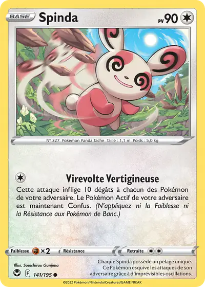 Image de la carte Pokemon Spinda 141/195