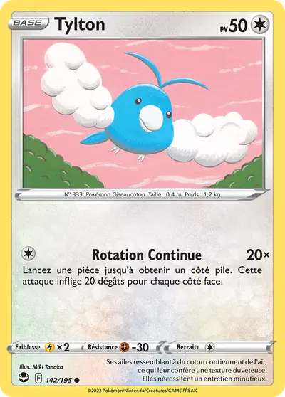 Image de la carte Pokemon Tylton 142/195