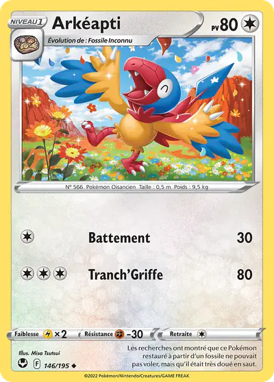 Image de la carte Pokemon Arkéapti 146/195
