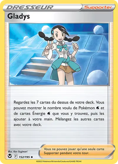 Image de la carte Pokemon Gladys 152/195