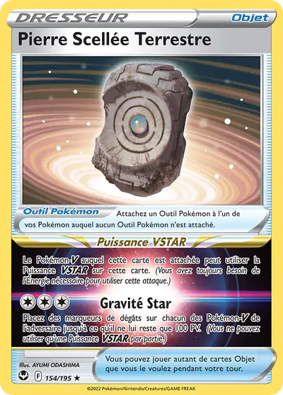 Image de la carte Pokemon Pierre Scellée Terrestre 154/195
