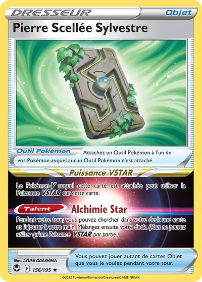 Image de la carte Pokemon Pierre Scellée Sylvestre 156/195