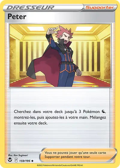 Image de la carte Pokemon Peter 159/195