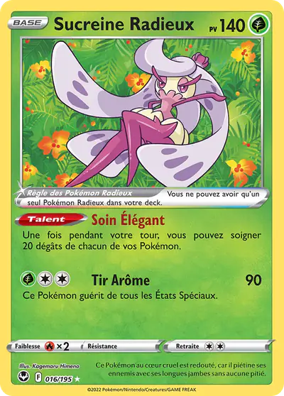Image de la carte Pokemon Sucreine Radieux 016/195