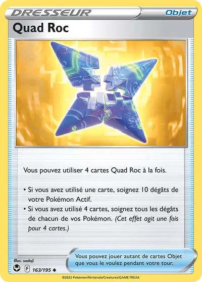 Image de la carte Pokemon Quad Roc 163/195