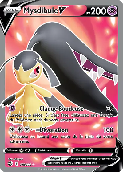 Image de la carte Pokemon Mysdibule V 178/195