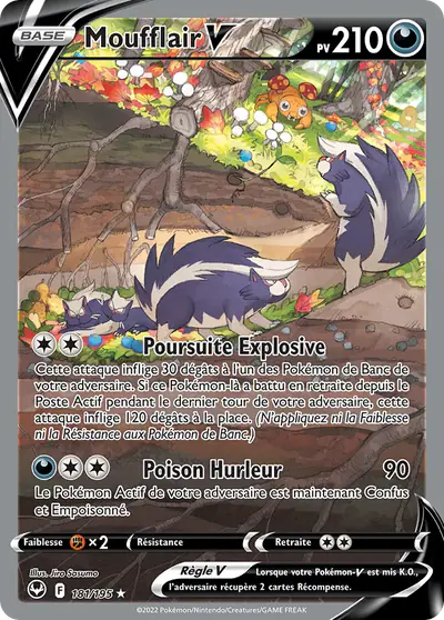 Image de la carte Pokemon Moufflair V 181/195